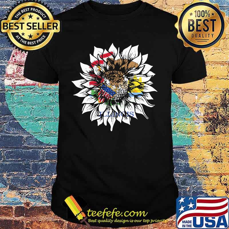 Official Sunflower Illinois Flag Shirt Official Sunflower Illinois Flag Shirt