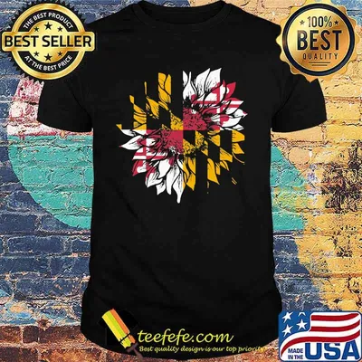 Official Sunflower Maryland Flag Shirt