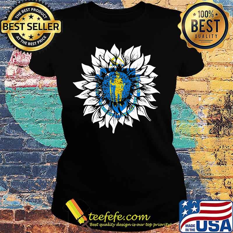Official Sunflower Massachusetts Flag Shirt Ladies tee Official Sunflower Massachusetts Flag Shirt Ladies tee