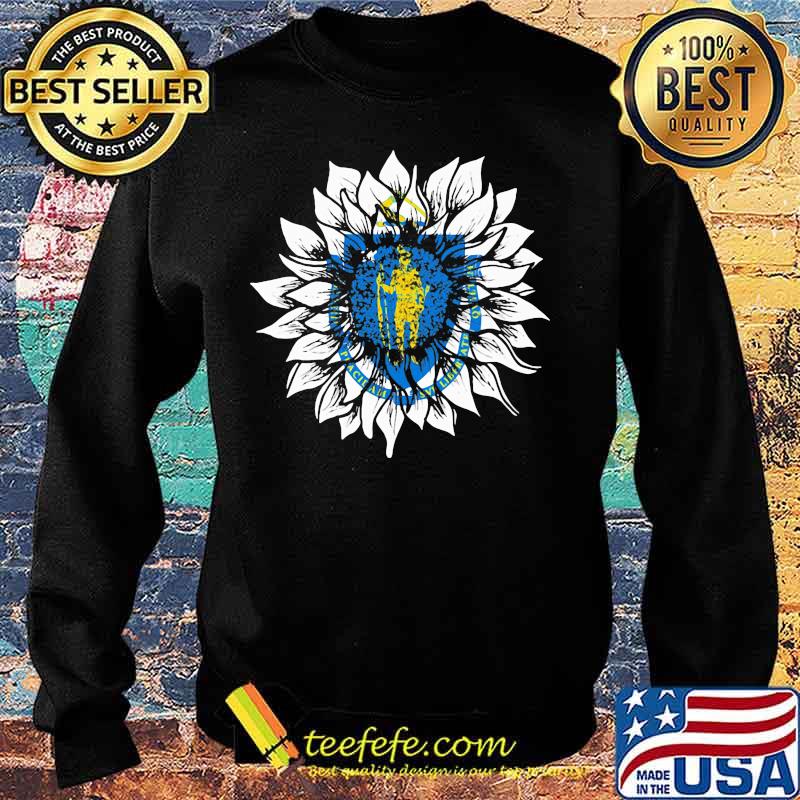 Official Sunflower Massachusetts Flag Shirt Sweater Official Sunflower Massachusetts Flag Shirt Sweater