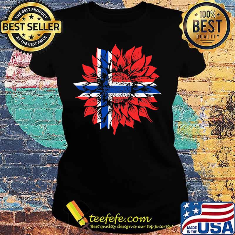 Official Sunflower Norway Flag Shirt Ladies tee Official Sunflower Norway Flag Shirt Ladies tee