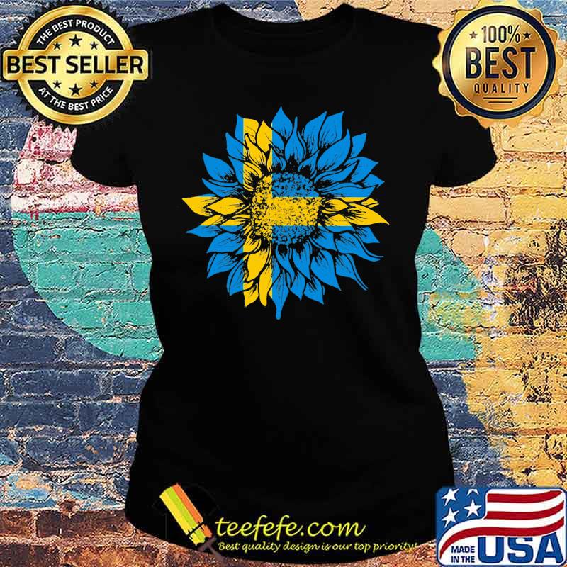 Official Sunflower Sweden Flag Shirt Ladies tee Official Sunflower Sweden Flag Shirt Ladies tee