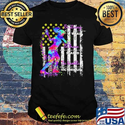 Official Tennis Be strong when you are weak Be brave when you are scared Be humble when you are victorious American Flag shirt