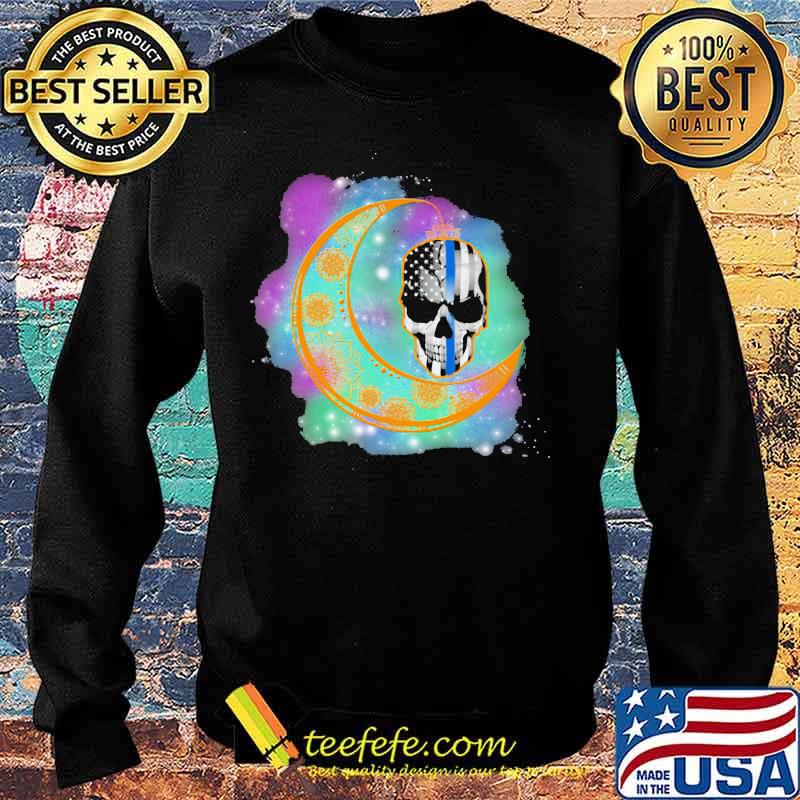 OFFICIAL THE FLOWER MOON SKULL AMERICAN FLAG SHIRT Sweater OFFICIAL THE FLOWER MOON SKULL AMERICAN FLAG SHIRT Sweater