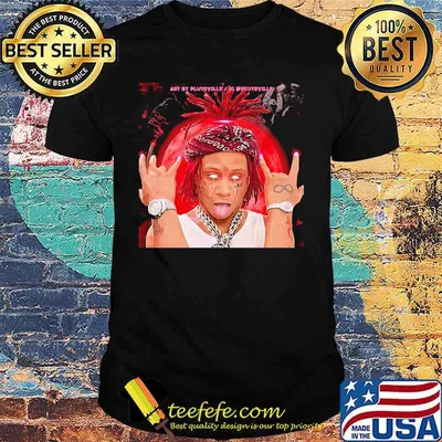 Official trippie redd artwork shirt