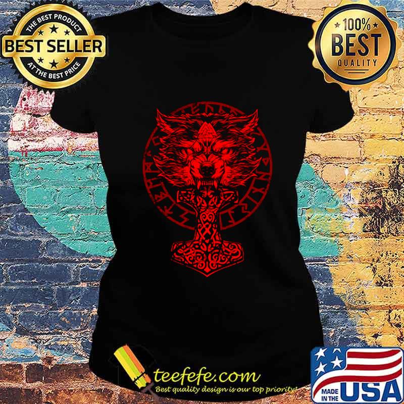 Official vikings wolf runes s Ladies tee Official vikings wolf runes s Ladies tee