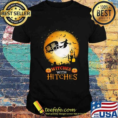 Official Witches with hitches camping halloween shirt