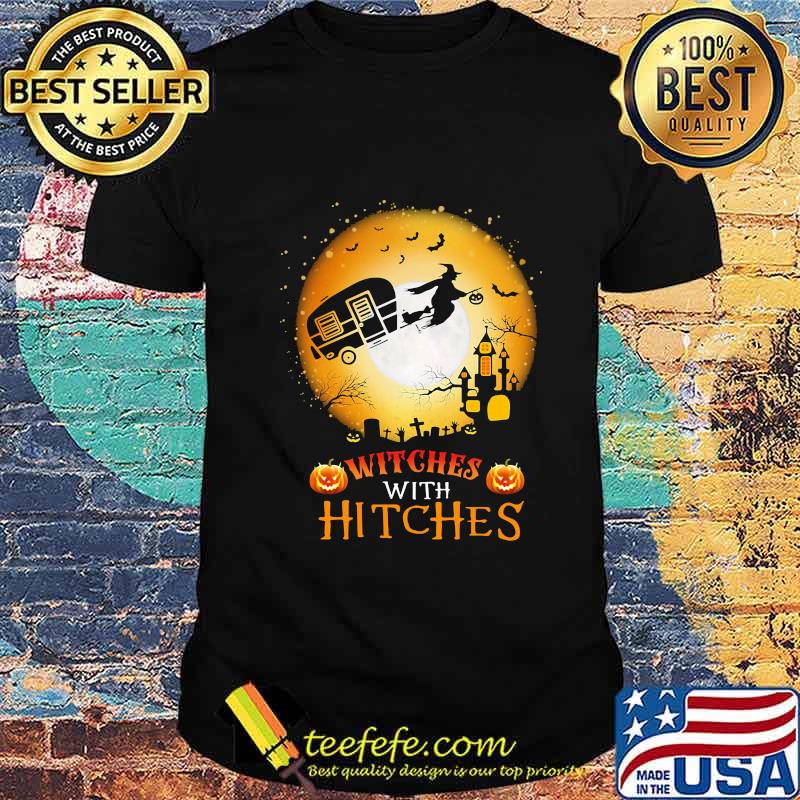 Official Witches with hitches camping halloween shirt Official Witches with hitches camping halloween shirt