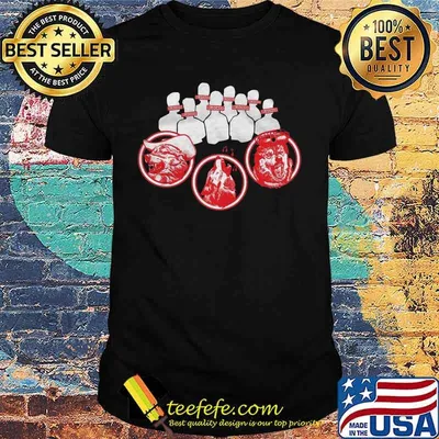 Official wolf bowling blocked shirt