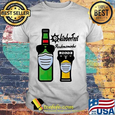Oktoberfest Pandemie Modus 2020 beer mask shirt
