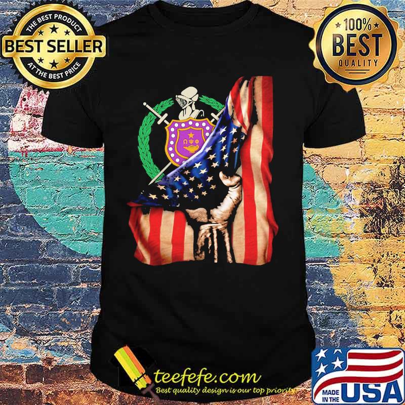 Omega psi phi american flag independence day shirt