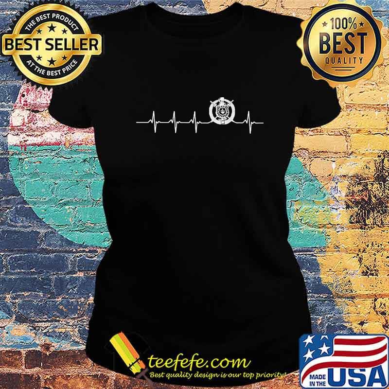 Omega psi phi heartbeat s Ladies tee Omega psi phi heartbeat s Ladies tee