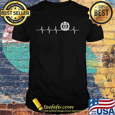 Omega psi phi heartbeat shirt