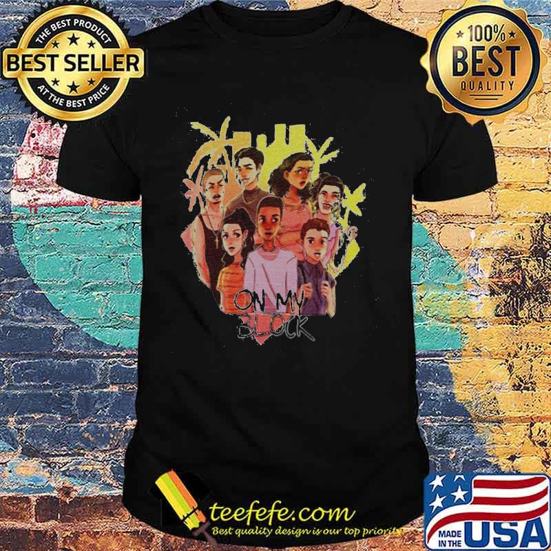 On my block cartoon heart shirt