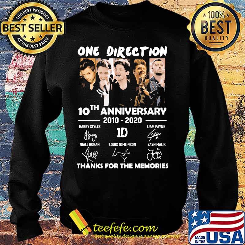 One direction 10th anniversary 2010 2020 signature thanks for the memories s Sweater One direction 10th anniversary 2010 2020 signature thanks for the memories s Sweater