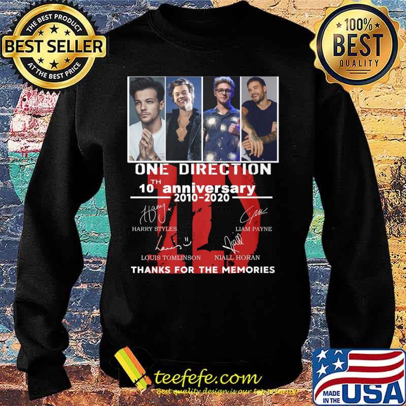 One direction 10th anniversary 2010 2020 thank you for the memories signatures s Sweater One direction 10th anniversary 2010 2020 thank you for the memories signatures s Sweater