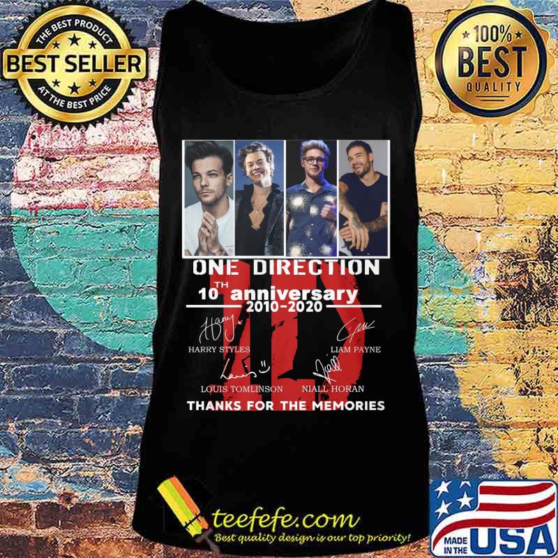 One direction 10th anniversary 2010 2020 thank you for the memories signatures s Tank top One direction 10th anniversary 2010 2020 thank you for the memories signatures s Tank top