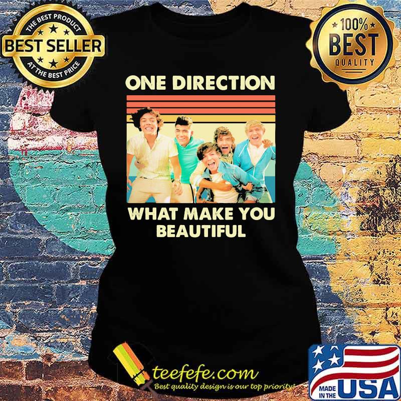 One direction what make you beautiful vintage retro s Ladies tee One direction what make you beautiful vintage retro s Ladies tee