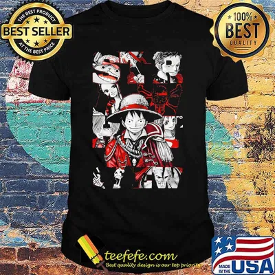 One piece cartoon characters shirt