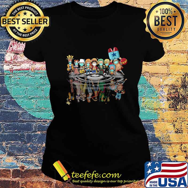 One piece characters mask chibi water reflection s Ladies tee One piece characters mask chibi water reflection s Ladies tee