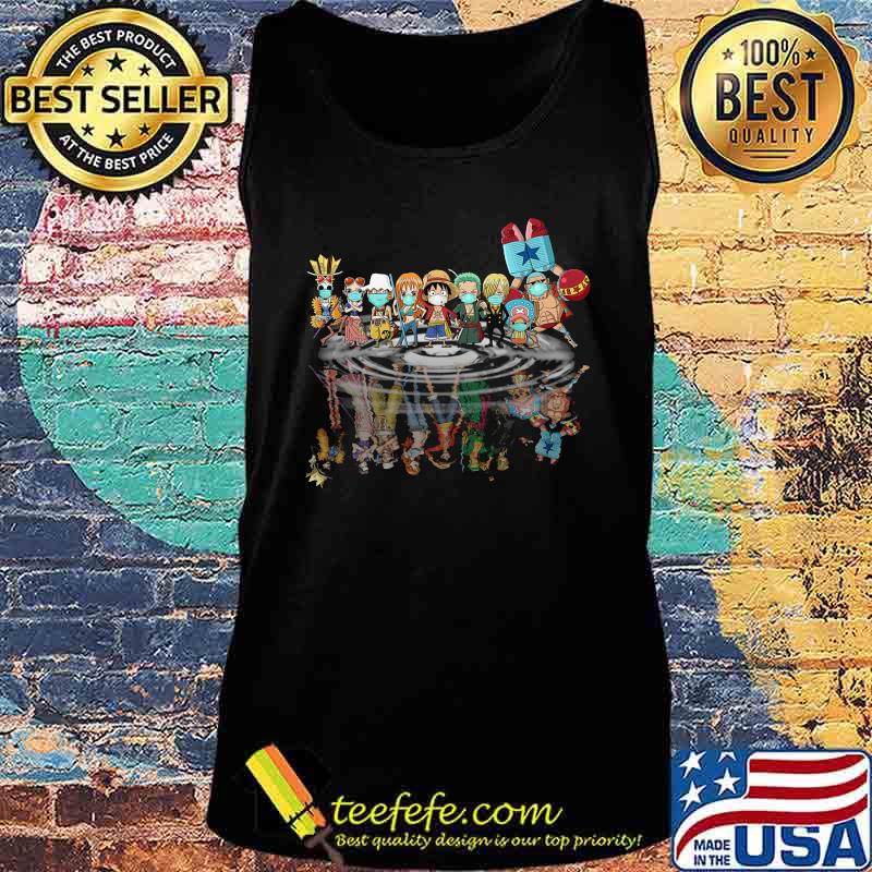 One piece characters mask chibi water reflection s Tank top One piece characters mask chibi water reflection s Tank top