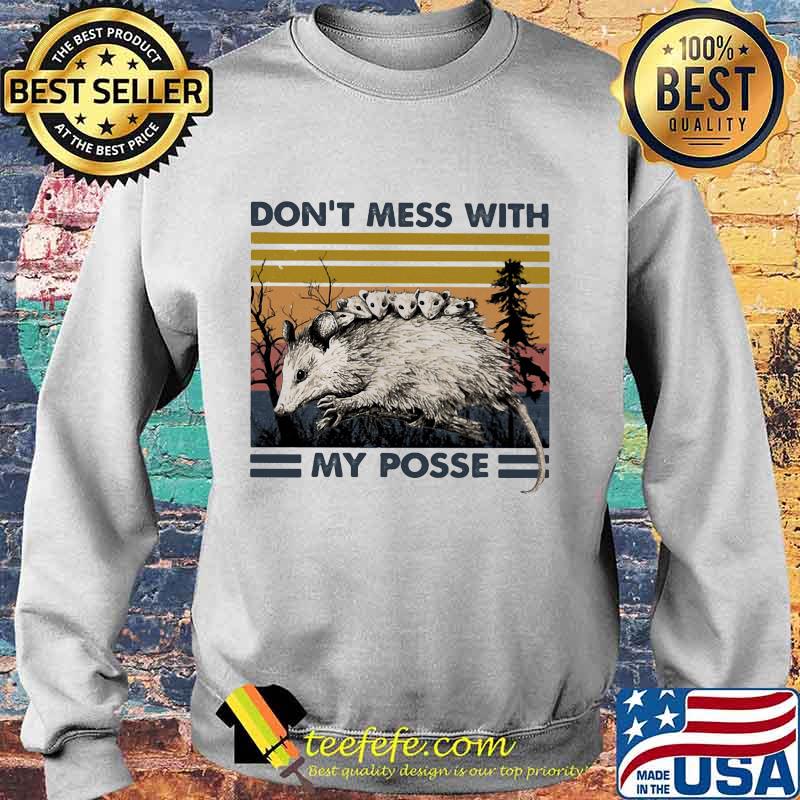 Opossum Family Don't mess with my posse vintage retro s Sweater Opossum Family Don't mess with my posse vintage retro s Sweater