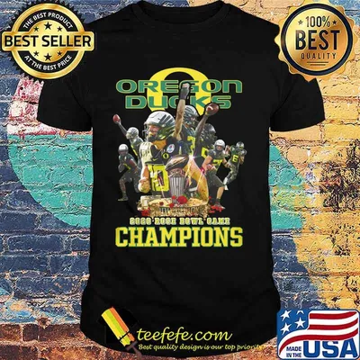 Oregon ducks 2020 rose bowl game champions shirt