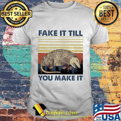 Oryzomys palustris fake it till you make it vintage retro shirt
