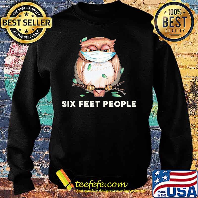 Owl mask six feet people s Sweater Owl mask six feet people s Sweater