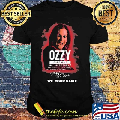 Ozzy osbourne no more tours 2 celebrating 5 decades of the prince of darkness live signatures shirt