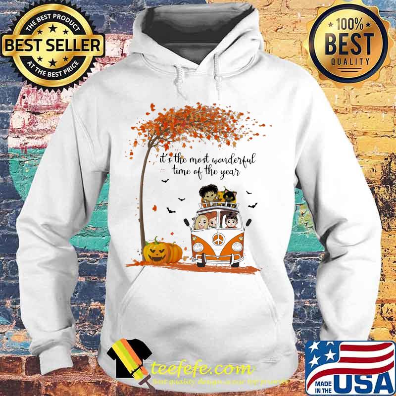 Peace bus it's the most wonderful time of the year leaves tree s Hoodie Peace bus it's the most wonderful time of the year leaves tree s Hoodie