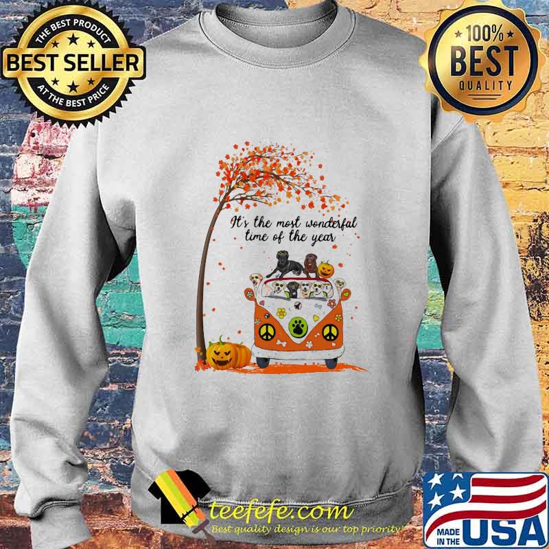 Peace bus labrador it's the most wonderful time of the year leaves tree pumpkins s Sweater Peace bus labrador it's the most wonderful time of the year leaves tree pumpkins s Sweater