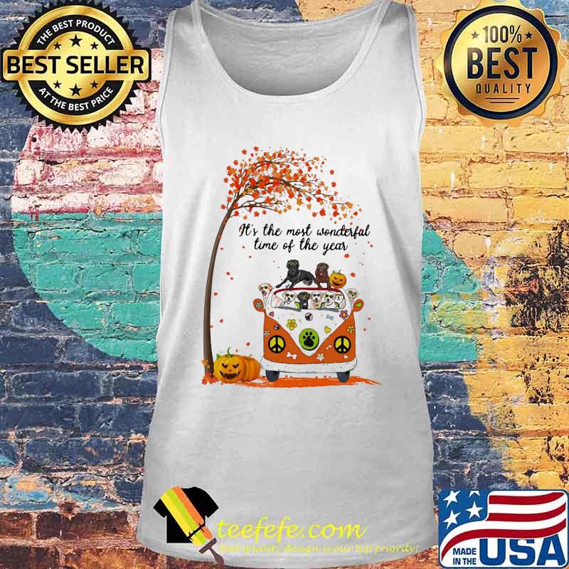 Peace bus labrador it's the most wonderful time of the year leaves tree pumpkins s Tank top Peace bus labrador it's the most wonderful time of the year leaves tree pumpkins s Tank top