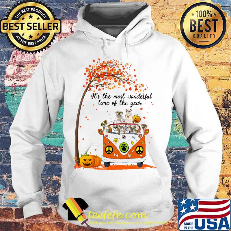 Peace bus pug it's the most wonderful time of the year leaves tree pumpkins s Hoodie Peace bus pug it's the most wonderful time of the year leaves tree pumpkins s Hoodie