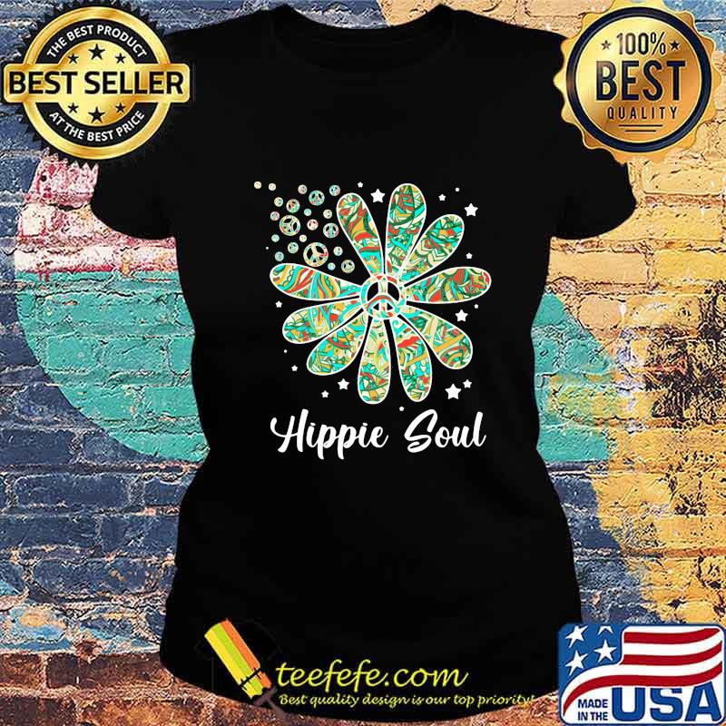 Peace hippie soul flower stars s Ladies tee Peace hippie soul flower stars s Ladies tee