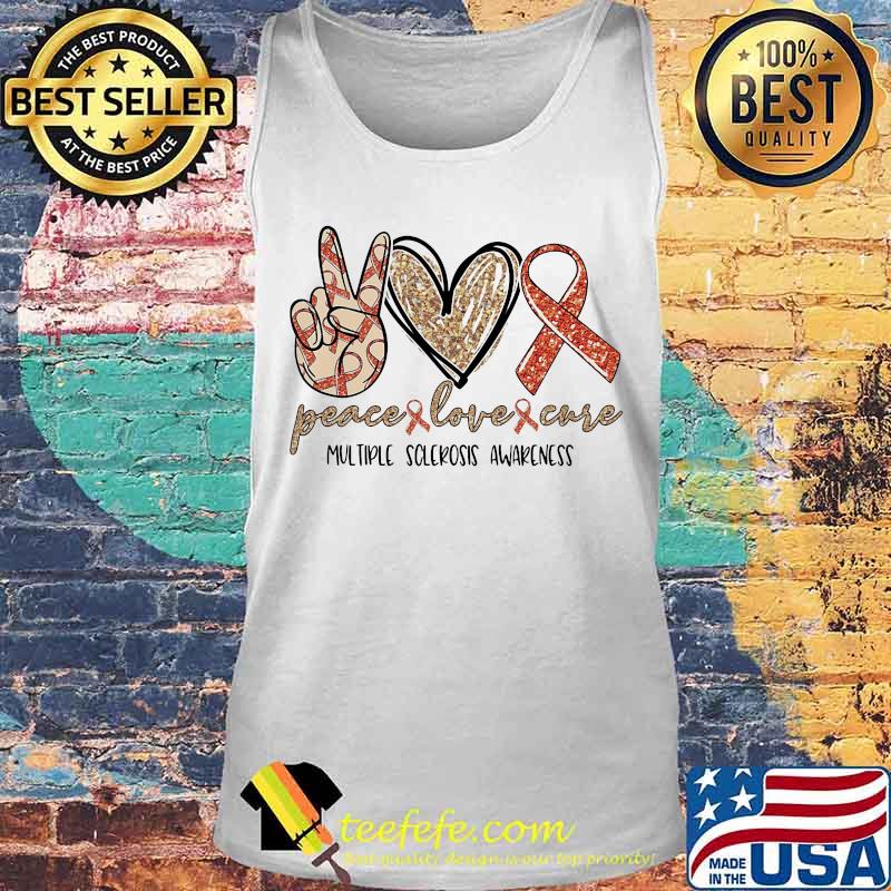 Peace love cure colon multiple sclerosis awareness s Tank top Peace love cure colon multiple sclerosis awareness s Tank top