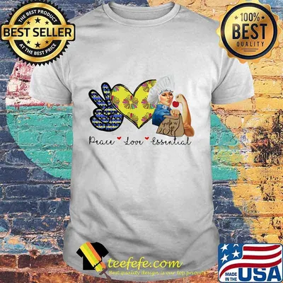 Peace Love Essential lunch lady shirt