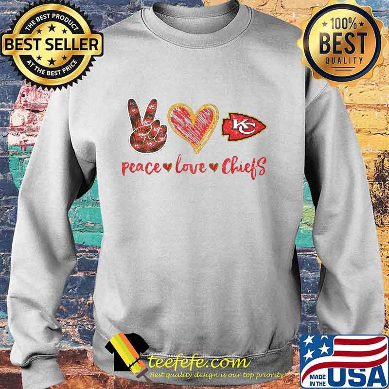 Peace love kansas city chiefs football logo s Sweater Peace love kansas city chiefs football logo s Sweater