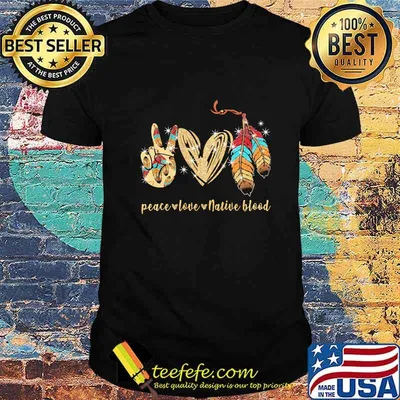 Peace love native blood diamond shirt