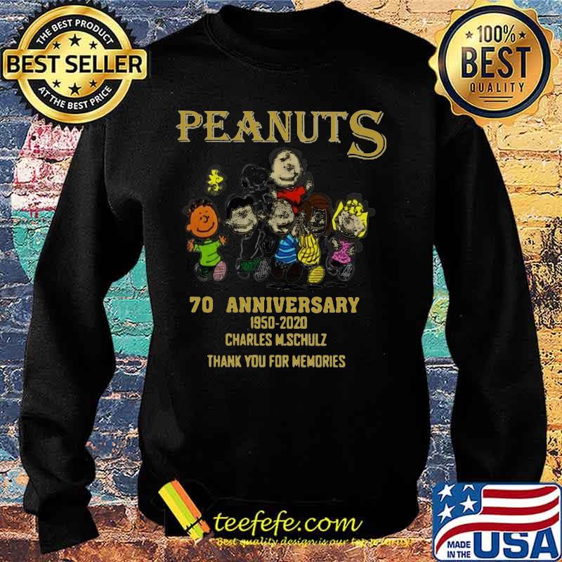 Peanuts 70 anniversary 1950 2020 charles m.schulz thank you for the memories s Sweater Peanuts 70 anniversary 1950 2020 charles m.schulz thank you for the memories s Sweater