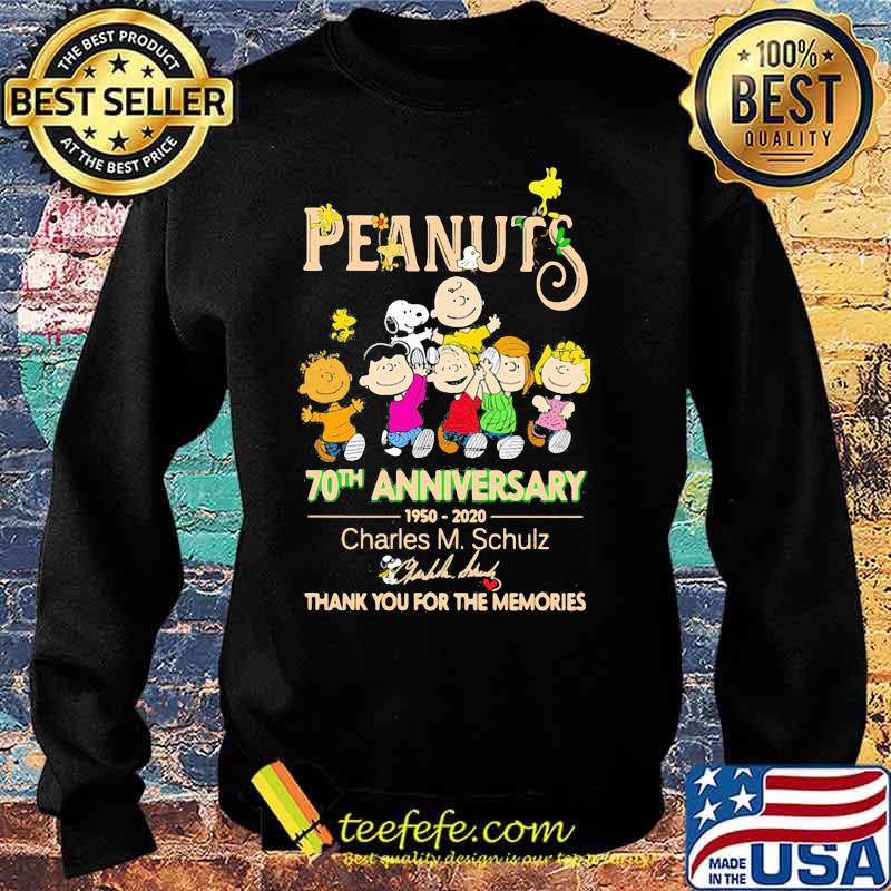 Peanuts 70th anniversary 1950 2020 thank you for the memories signatures s Sweater Peanuts 70th anniversary 1950 2020 thank you for the memories signatures s Sweater
