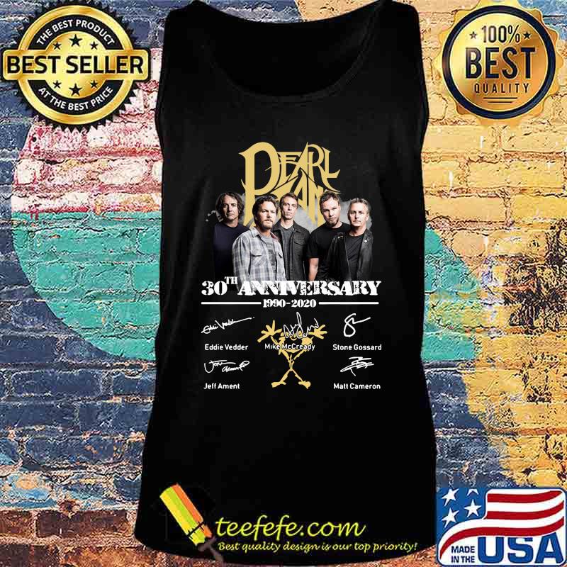 Pearl jam 30th anniversary 1990 2020 signatures s Tank top Pearl jam 30th anniversary 1990 2020 signatures s Tank top