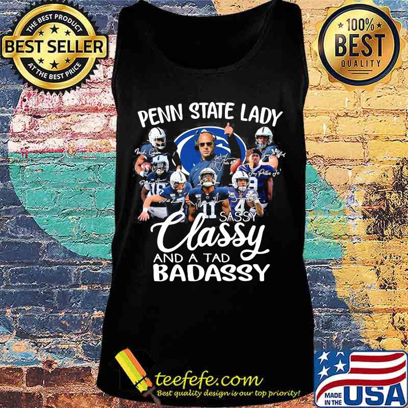 Penn state lady sassy classy and a tad badassy signatures s Tank top Penn state lady sassy classy and a tad badassy signatures s Tank top