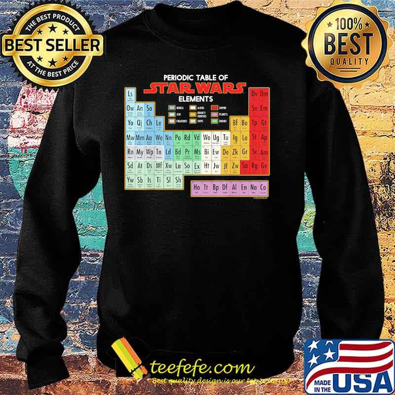 Periodic table of star wars elements s Sweater Periodic table of star wars elements s Sweater