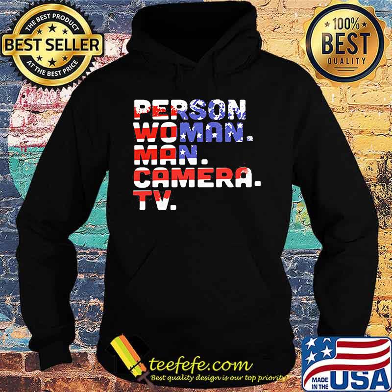 Person woman man camera tv american flag happy independence day s Hoodie Person woman man camera tv american flag happy independence day s Hoodie