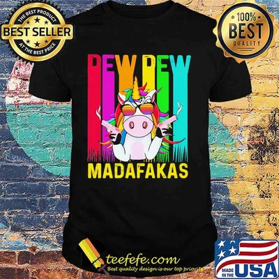 Pew Pew Madafakas Unicorn LGBT Shirt