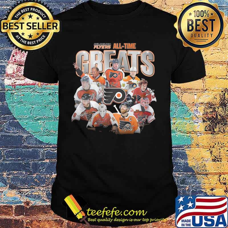 Philadelphia flyers all time great signatures shirt