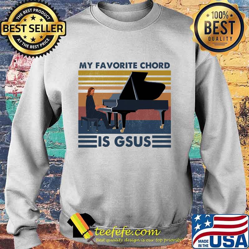 Piano my favorite chord is gsus vintage retro s Sweater Piano my favorite chord is gsus vintage retro s Sweater