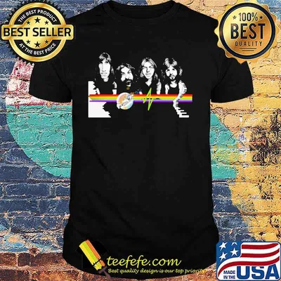 Pink floyd band music rainbow shirt
