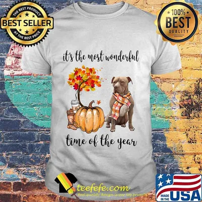 Pitbull it's the most wonderful time of the year maple leaves tree shirt